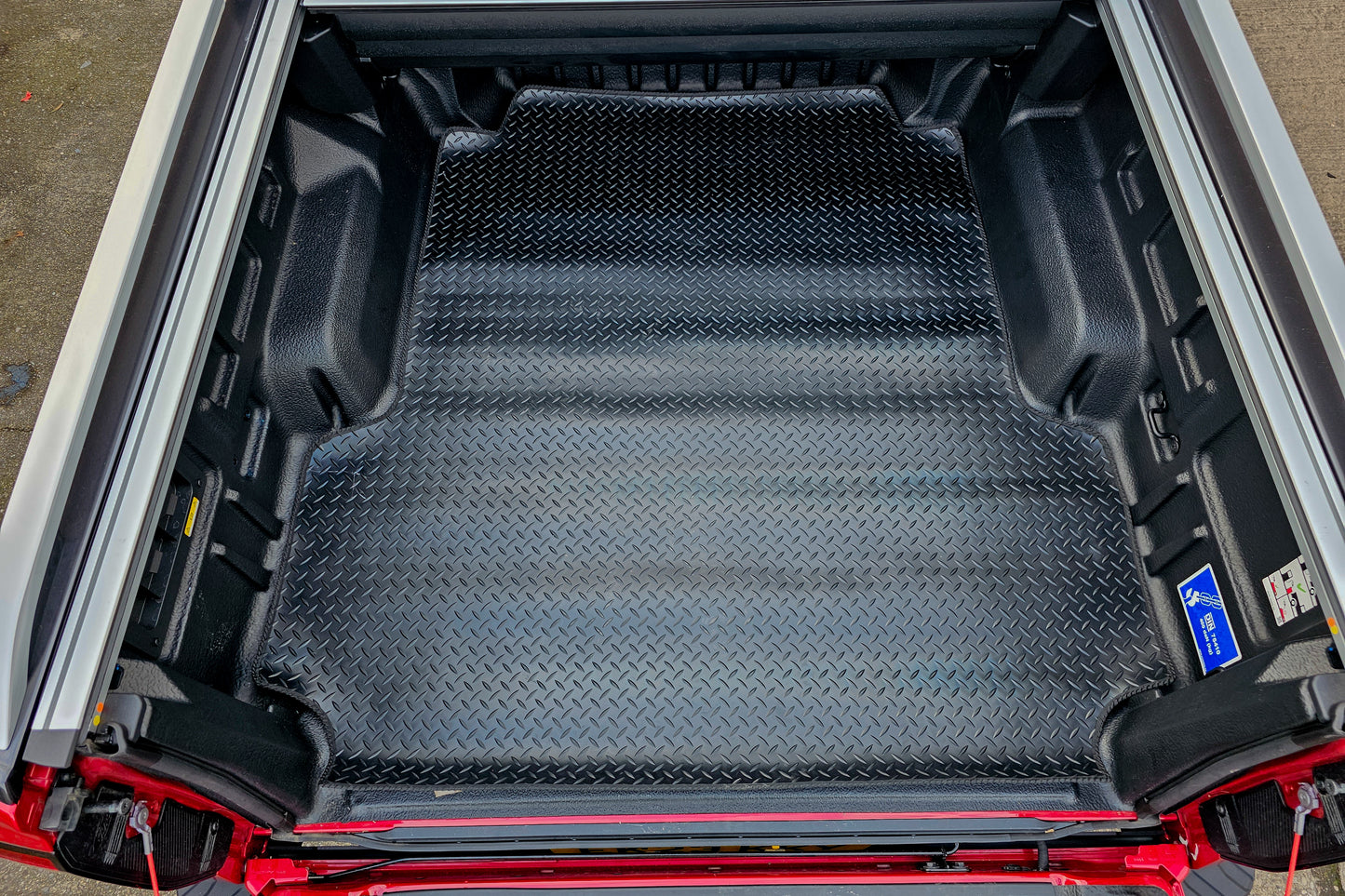 Ford Ranger 2023+ (Excl. Raptor) 3mm Chequered Rubber Loadbed Mat