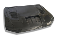 Ford Ranger 2023+ Carbon Fibre Replacement Bonnet With Integrated Scoop - Next - Gen Ranger UK