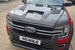 Ford Ranger 2023+ Carbon Fibre Replacement Bonnet With Integrated Scoop - Next - Gen Ranger UK