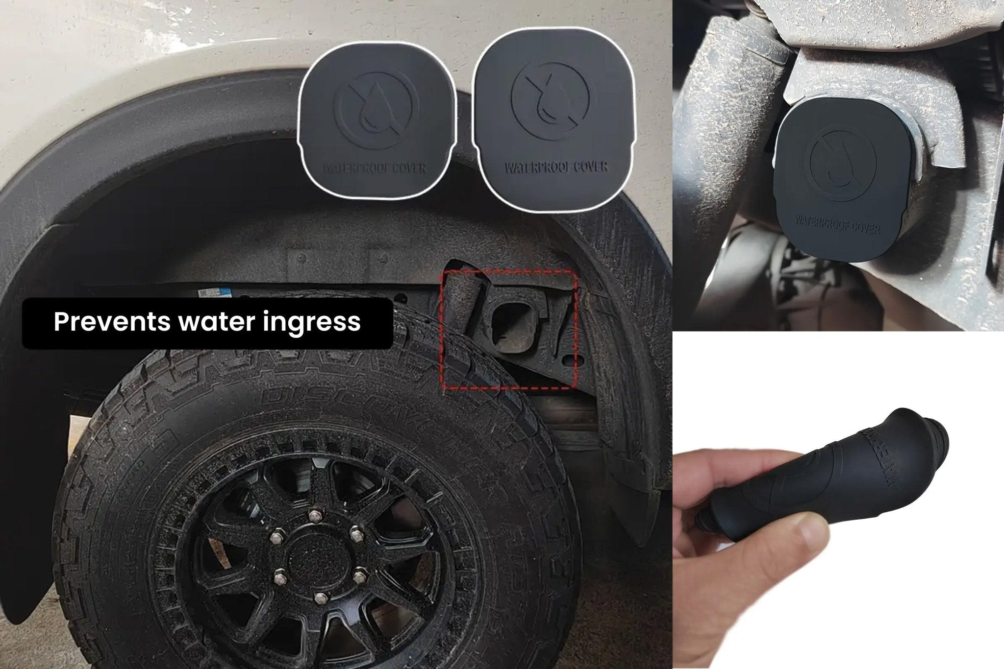 Ford Ranger 2023+ Chassis Rail End Bungs (Anti - Corrosion) - Silicone Pair - Next - Gen Ranger UK