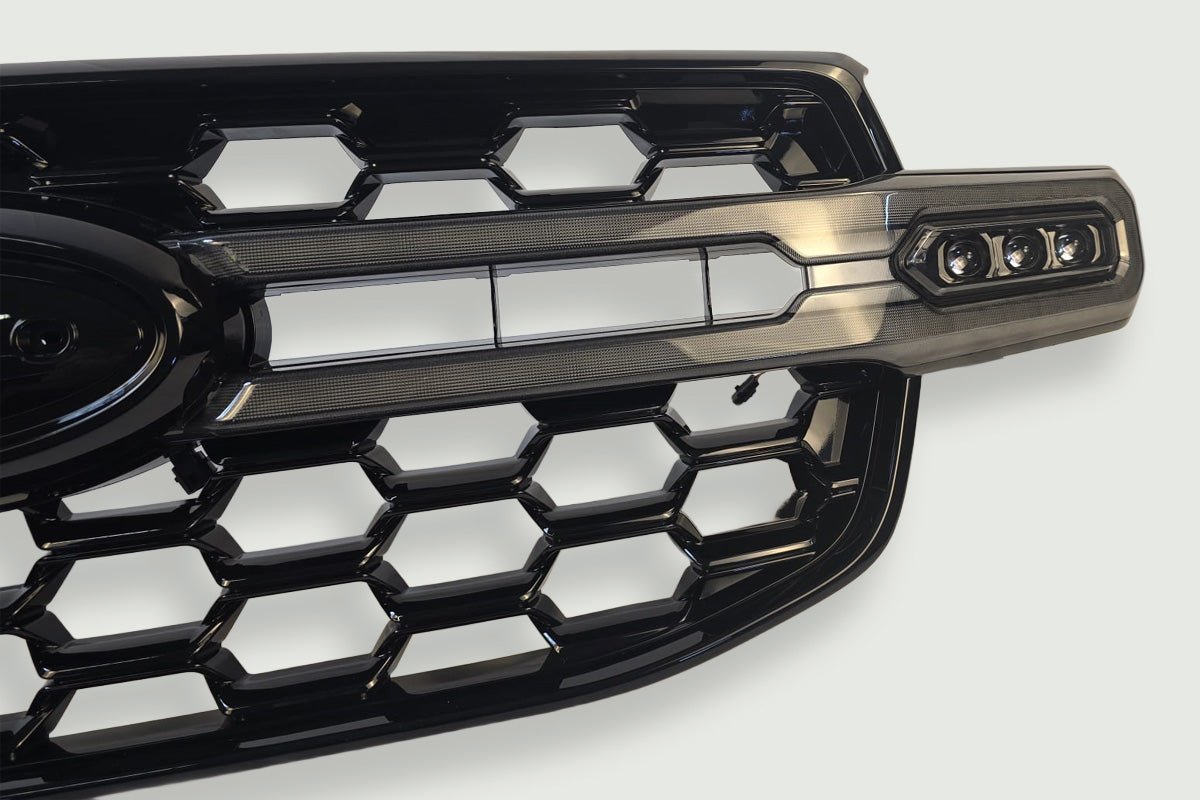 Ford Ranger 2023+ Spyder Hyperlite 3 Grille with integrated LED Lights ...