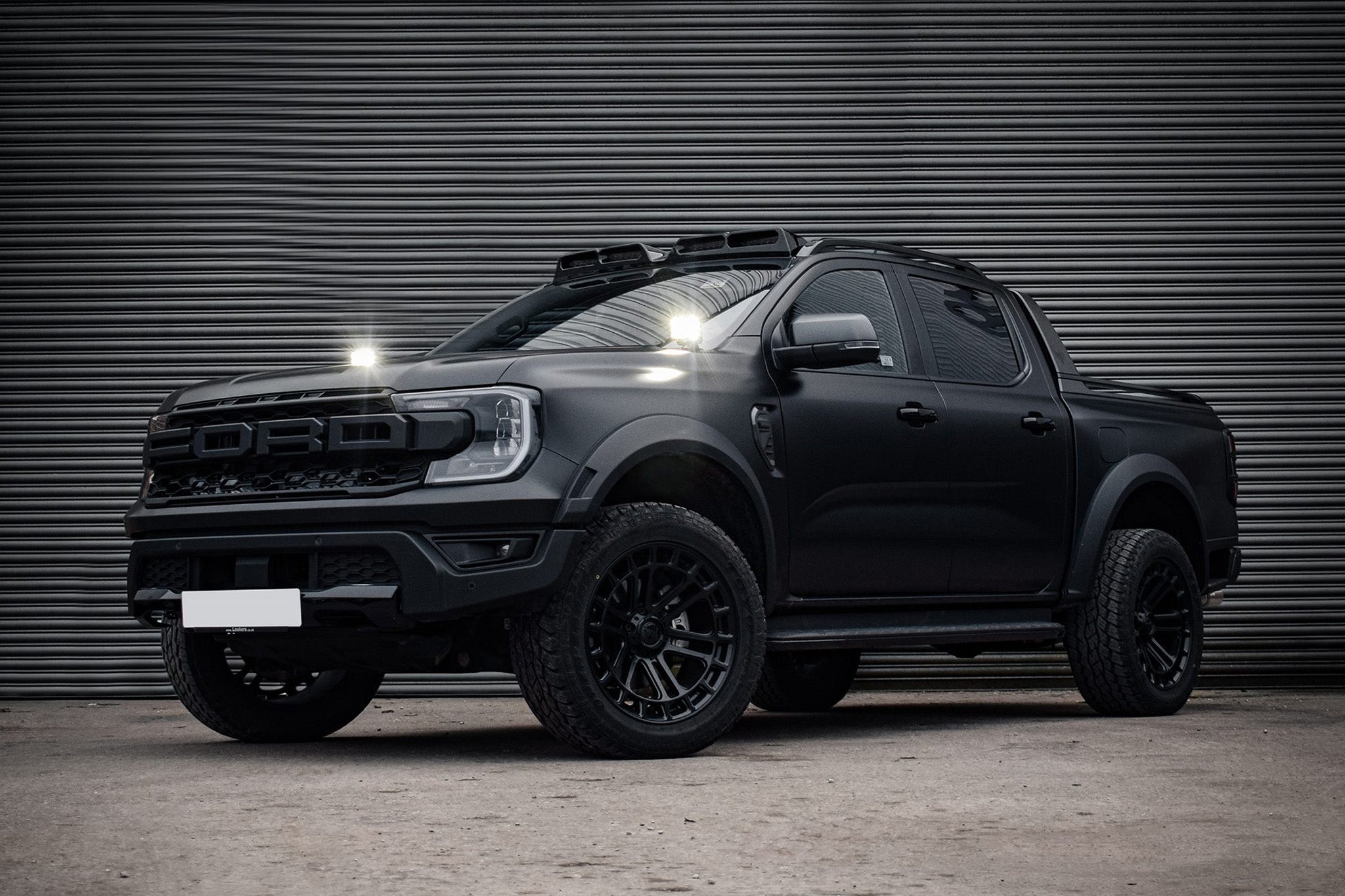 Ford Ranger 2023+ Spyder Stealth Twin 4 - inch Dark Force LED Bonnet Kit - Next - Gen Ranger UK