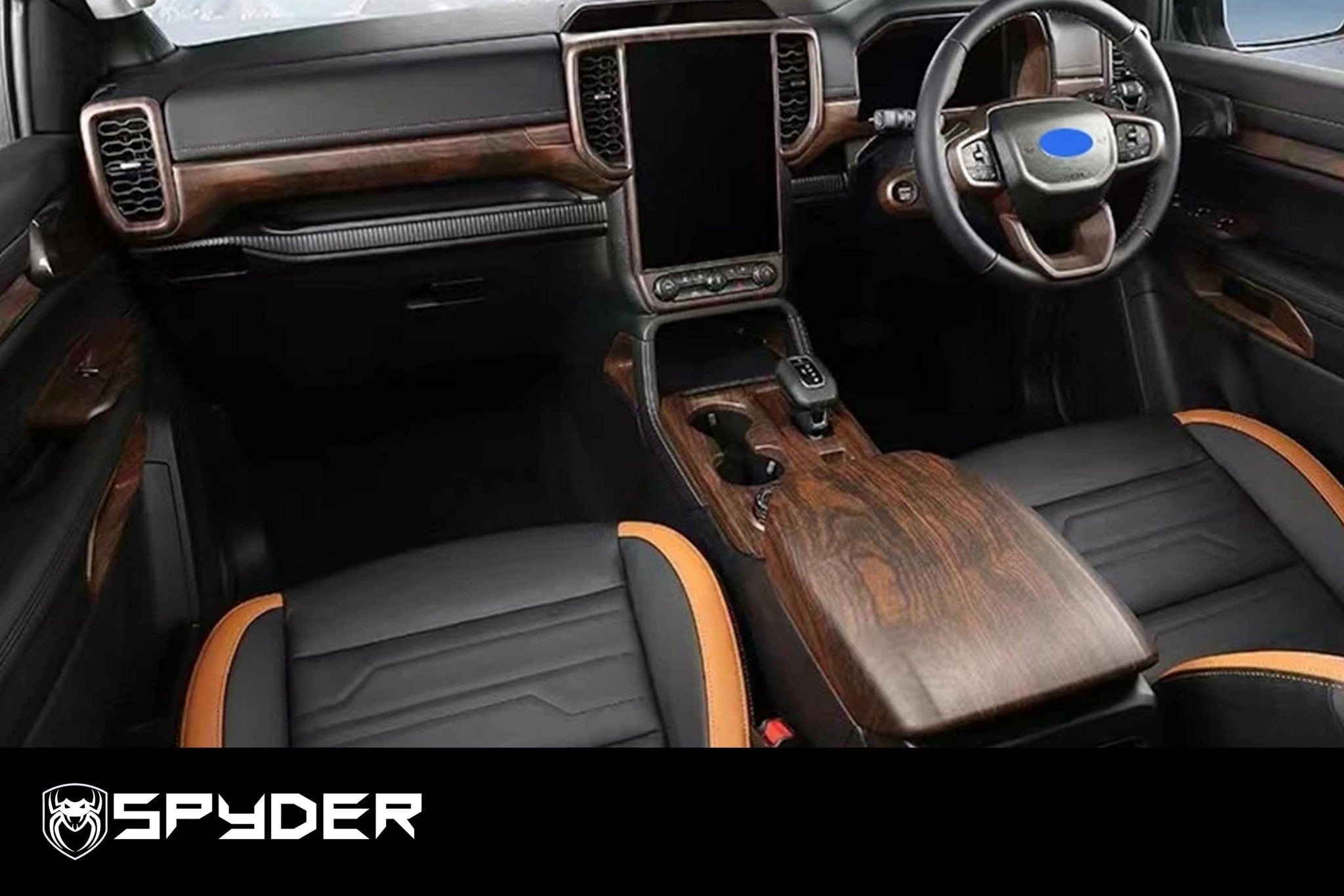 Ford Ranger Mods Interior Ford Ranger 2023+ Wood-Effect Interior Trim Kit (27-Piece Set) – Next ...
