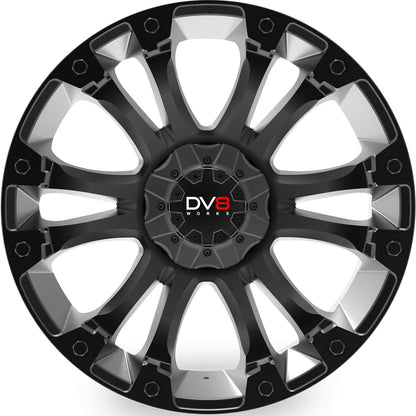 DV8 Works Snare Black 20" Alloy Wheel - Next-Gen Ranger UK