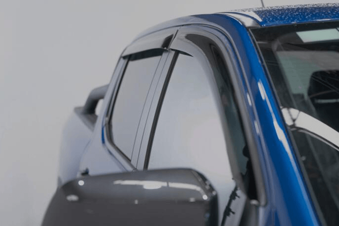 Ford Ranger 2023+ EGR Wind Deflectors - Set of 4 - Dark Smoke - NextGenRangerUK