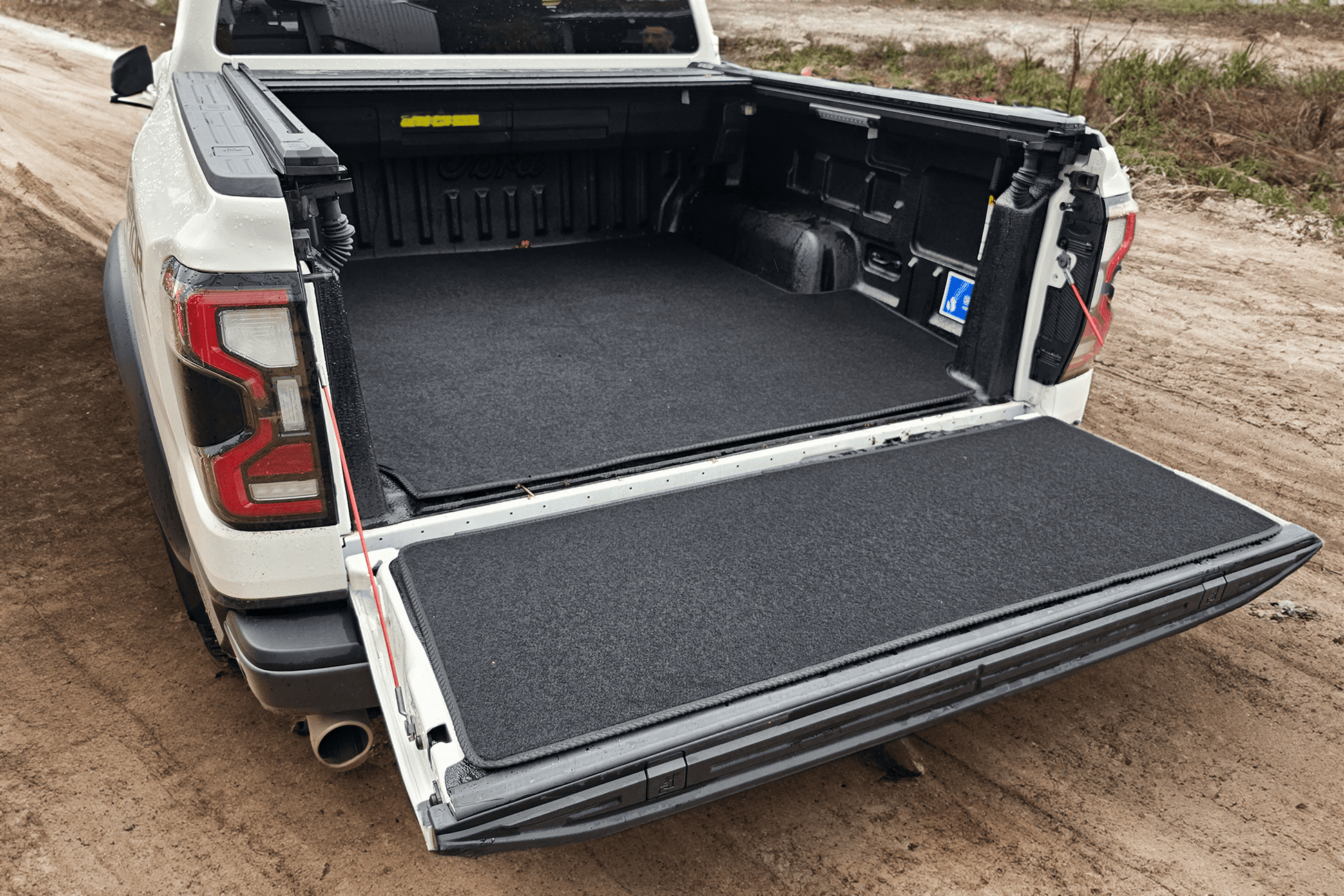 Ford Ranger 2023+ (Raptor Only) Carpet Load Bed Liner Boot Mat - Next-Gen Ranger UK