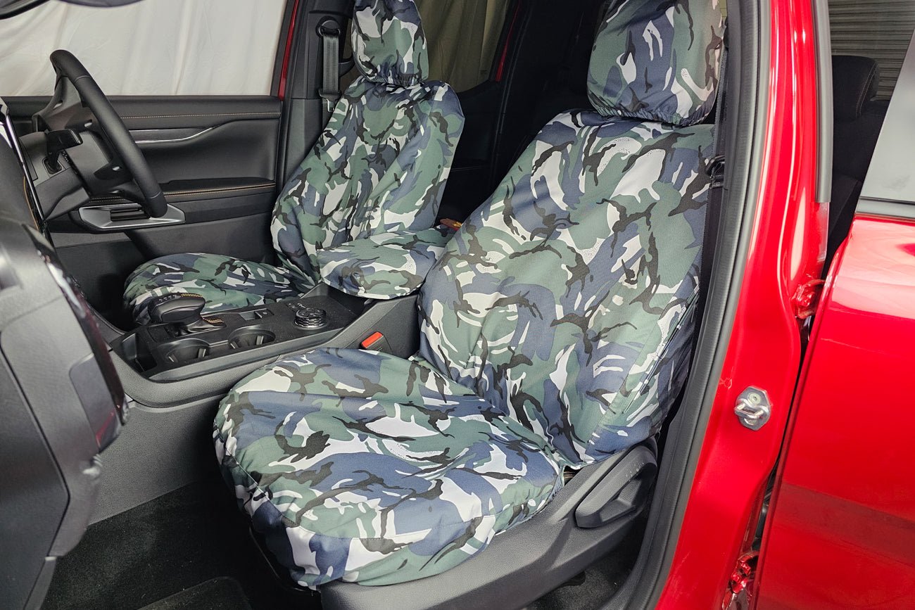 Ford Ranger 2023+(Wildtrak) Tailored Fit Front Seat Covers - (Pair) - Next-Gen Ranger UK