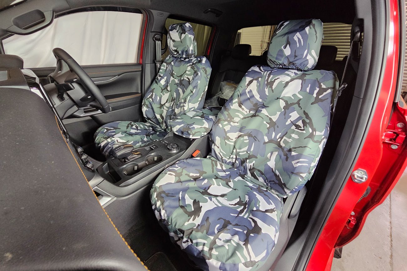 Ford Ranger 2023+(XL/XLT) Tailored Fit Front Seat Covers - (Pair) - Next-Gen Ranger UK