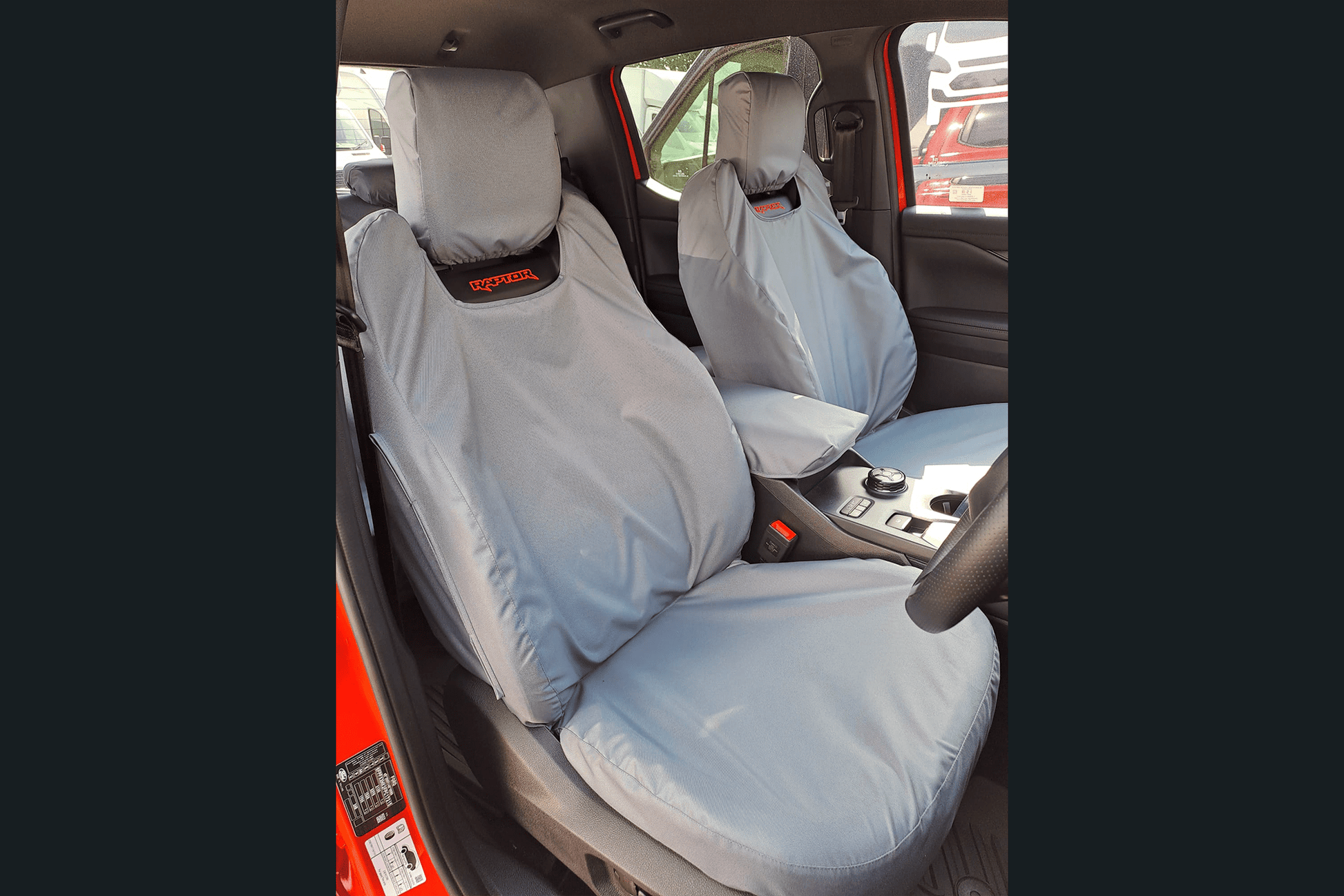 Ford Ranger RAPTOR 2023+ Tailored Fit Front Seat Covers (Pair) - Next-Gen Ranger UK