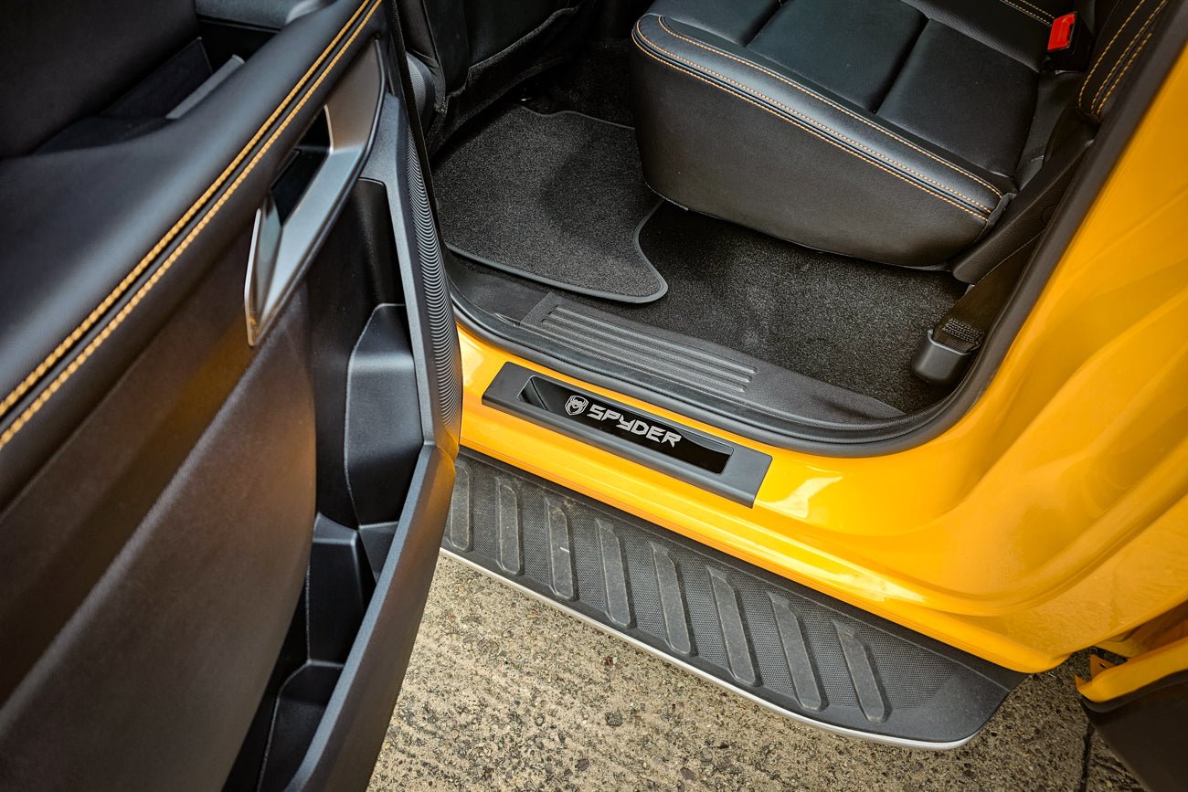 Ford Ranger Spyder Door Sill Covers in Black - Next-Gen Ranger UK