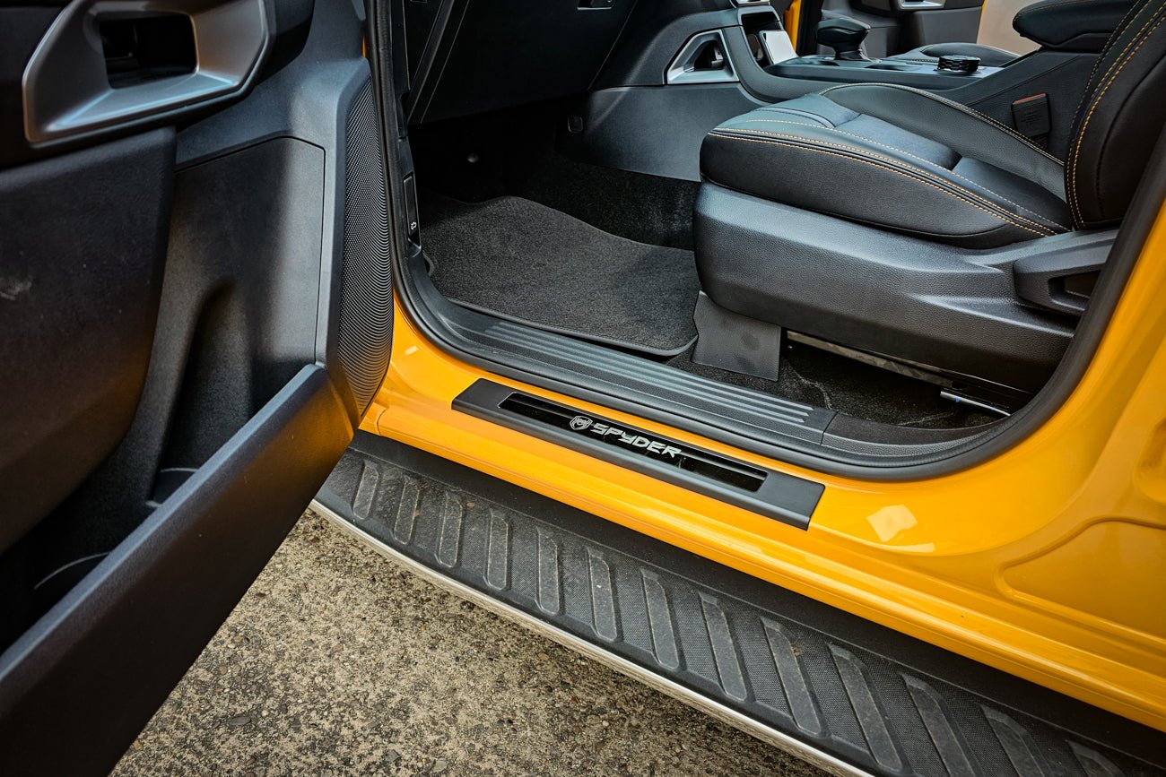 Ford Ranger Spyder Door Sill Covers in Black - Next-Gen Ranger UK