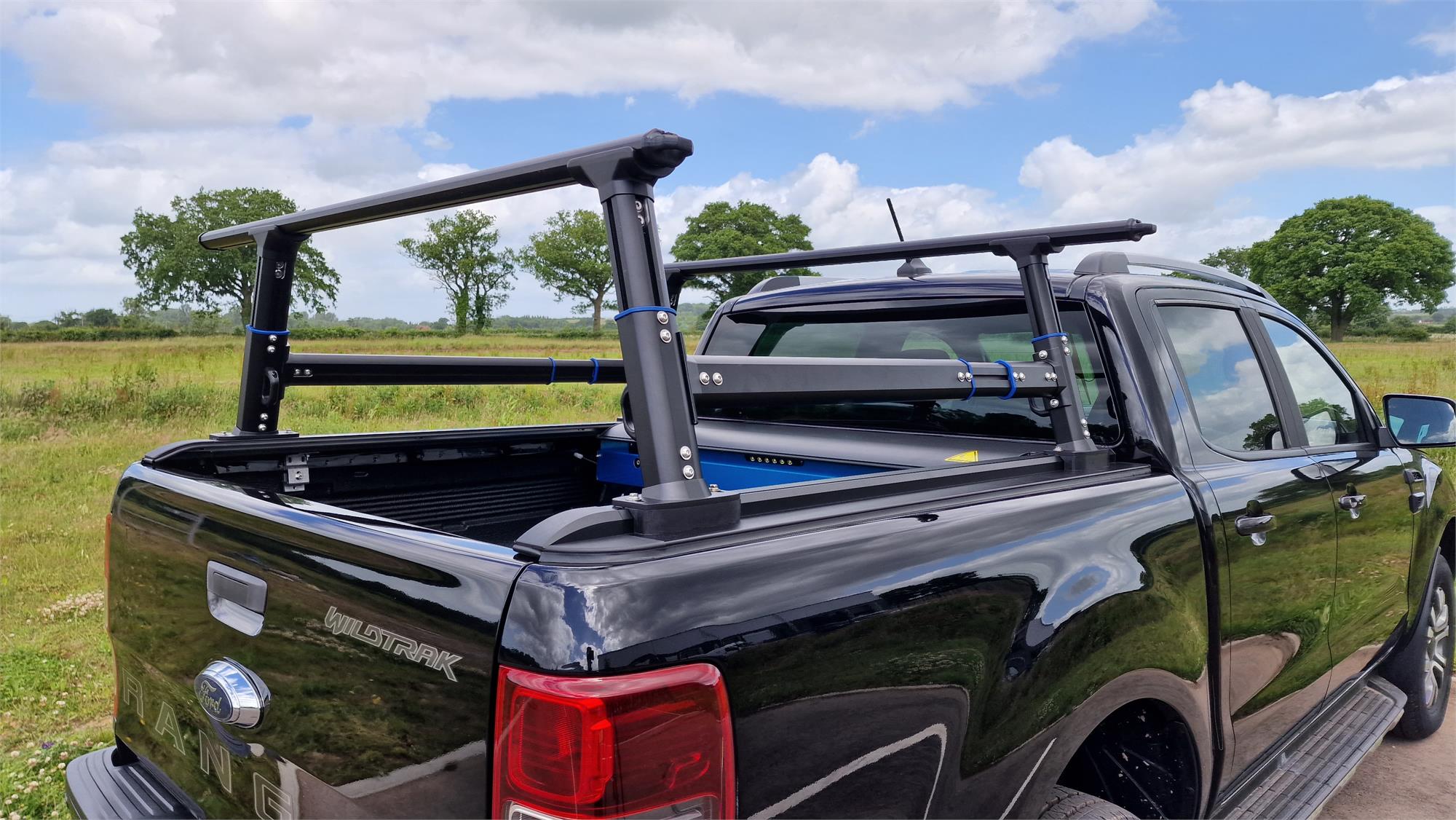 Ford Ranger Cargo Rails Ford Ranger 2023+ Load Bed Cargo Rack XL – Next-Gen Ranger UK